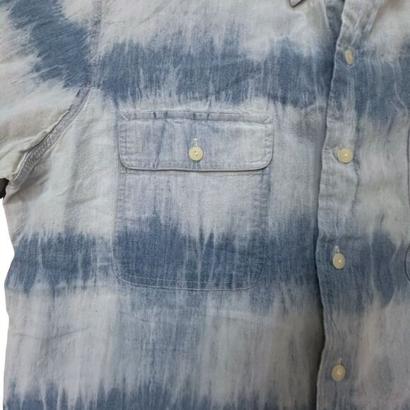 Polo Ralph Lauren ~ Short Sleeved Dungaree Workshirt ~ 100% Cotton ~size Med - Picture 3 of 8